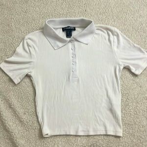 SWS essentials polo white top size S